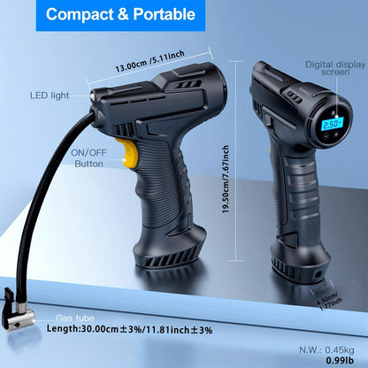 Portable USB Air Pump – Wireless, Rechargeable, Multi-Function Inflator & Deflator for Outdoor & Home Use