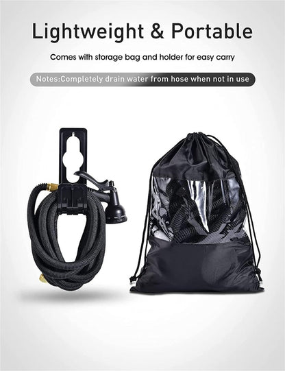 50ft Expandable GetOutero Set – Kink-Free, Flexible Hose with 8-Function Spray Nozzle for Watering & Car Wash