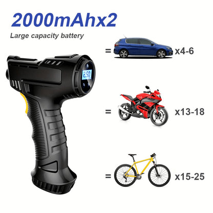 Portable USB Air Pump – Wireless, Rechargeable, Multi-Function Inflator & Deflator for Outdoor & Home Use