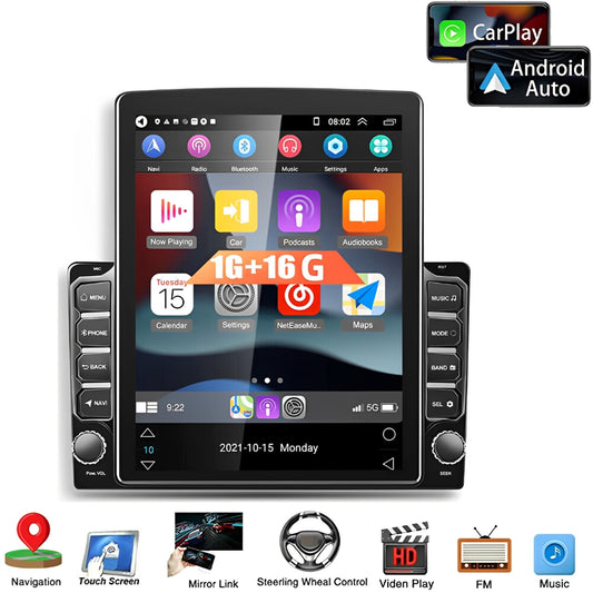 9.7in CarPlay Radio Car Stereo Radio Android 10.0 GPS Wifi 2DIN with Camera