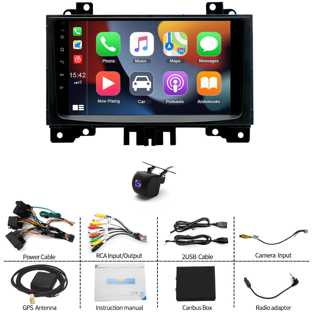 9Inch Car Radio Stereo GPS Navigation Wifi Frequency Modulation Compatible for Sprinter 2006-2017