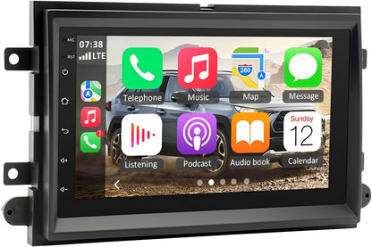 Android 13 Car Stereo for Ford F150/F250 (2004–2014) – 7" Touchscreen with Built-in CarPlay & Android Auto, 4+64GB, AHD Backup Camera & Mic