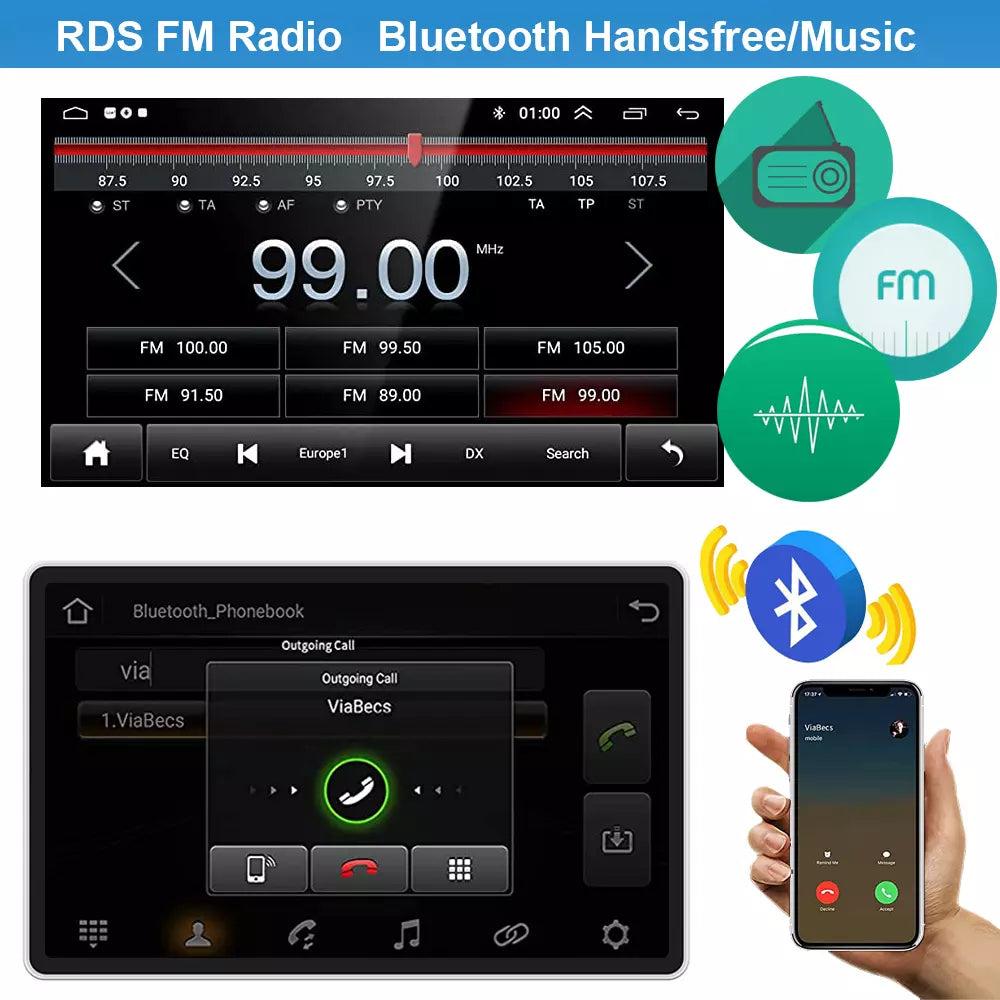 For GMC Chevrolet Chevy Yukon Sierra Acadia 7" Android 13 Car Radio GPS Carplay