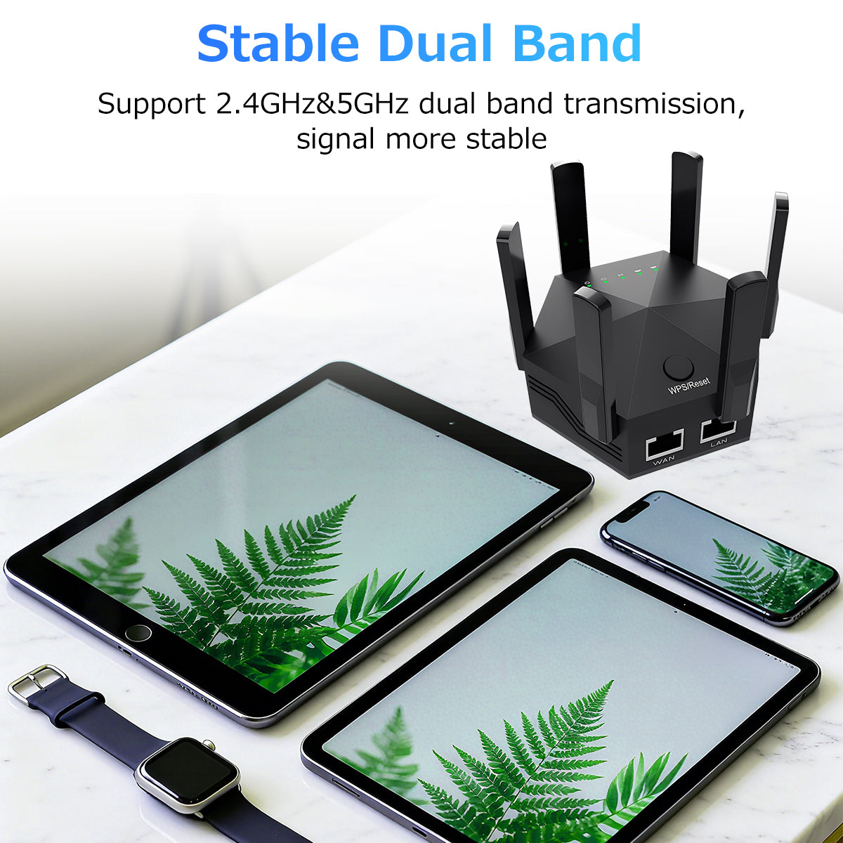 WLAN-Repeater 2025, drahtloser Netzwerkverstärker, Reichweite 121 m², 1200 Mbit/s, Dualband (2,4 GHz & 5 GHz), Ethernet-Anschluss, einfache Einrichtung, deutsche Steckdose, ideal für Gaming-Fans