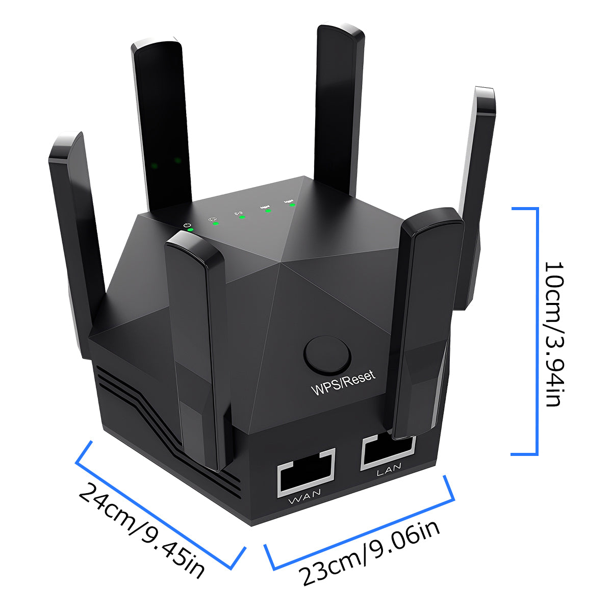 WLAN-Repeater 2025, drahtloser Netzwerkverstärker, Reichweite 121 m², 1200 Mbit/s, Dualband (2,4 GHz & 5 GHz), Ethernet-Anschluss, einfache Einrichtung, deutsche Steckdose, ideal für Gaming-Fans