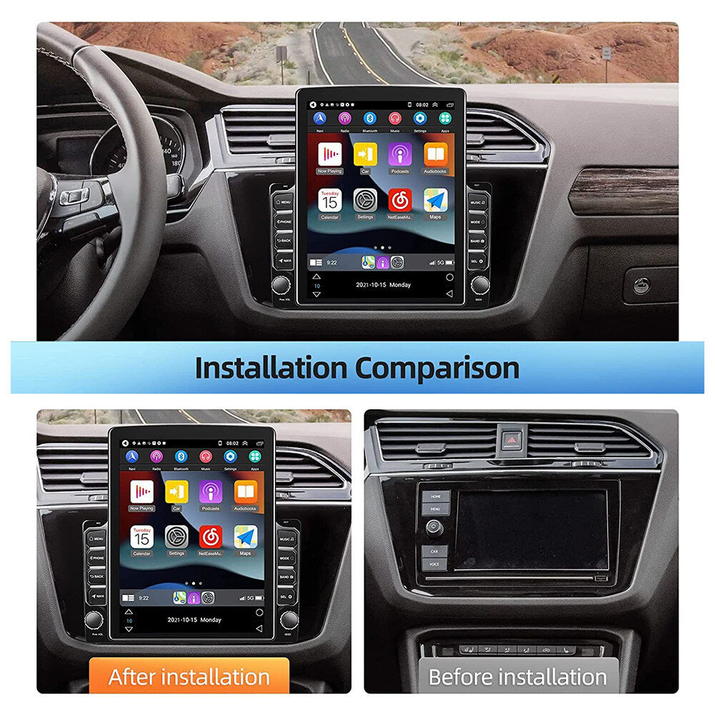 9.7in CarPlay Radio Car Stereo Radio Android 10.0 GPS Wifi 2DIN with Camera