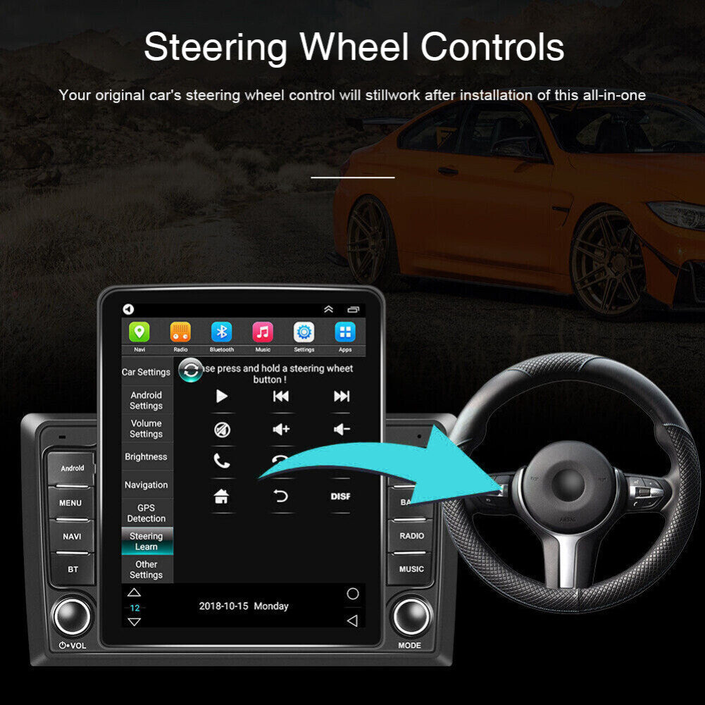 9.7in CarPlay Radio Car Stereo Radio Android 10.0 GPS Wifi 2DIN with Camera