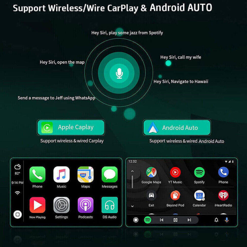 Android 13 Car Stereo for Dodge RAM (2013–2019) – 9" Touchscreen, Built-in CarPlay & Android Auto, 2GB+32GB, 12-LED Backup Camera, Black Frame (Manual A/C Version)