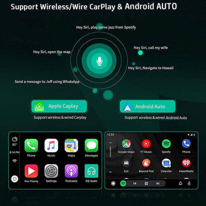 Android 13 Car Stereo for Dodge RAM (2013–2019) – 9" Touchscreen, Built-in CarPlay & Android Auto, 2GB+32GB, 12-LED Backup Camera, Black Frame (Manual A/C Version)