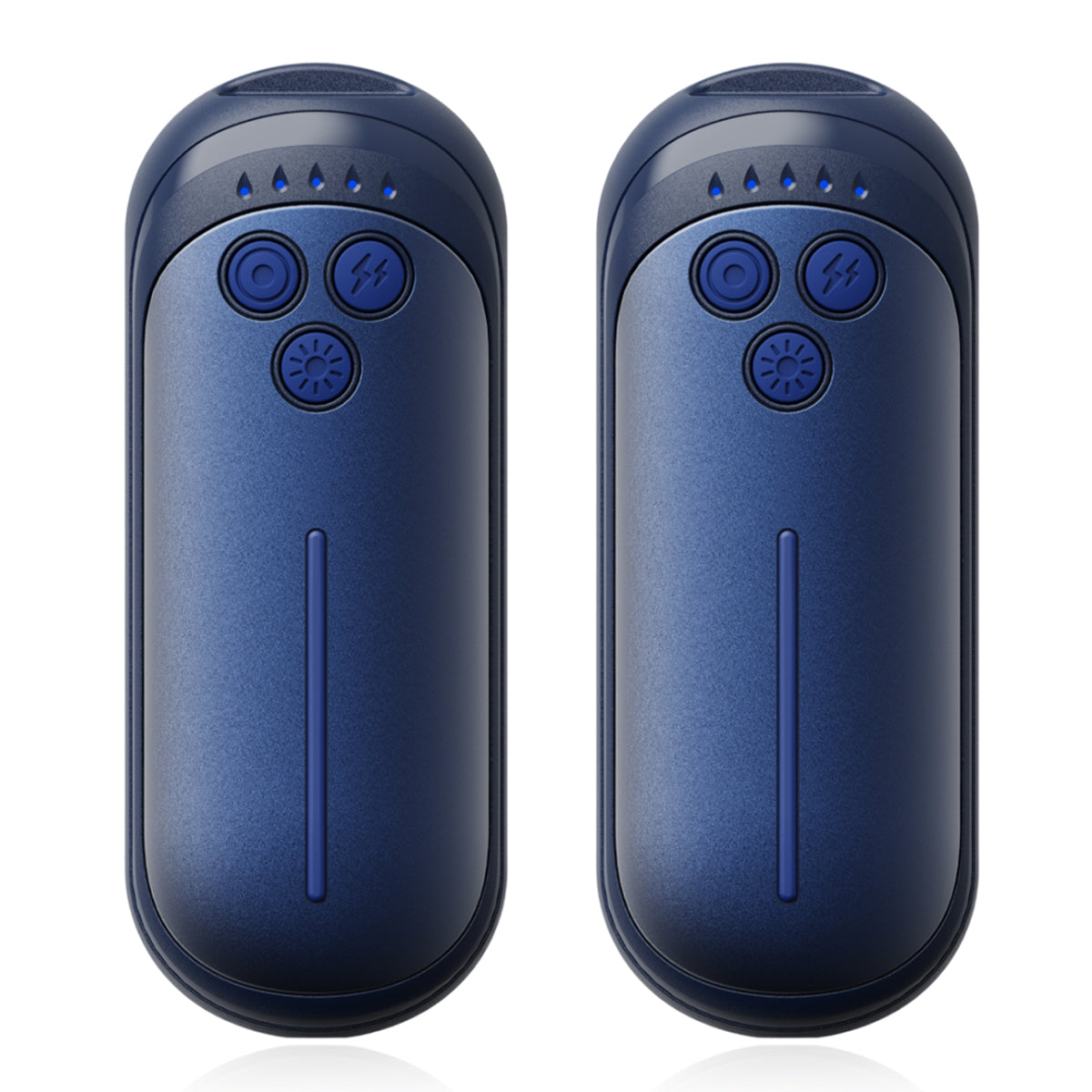 Elektrischer Handwärmer im 2er-Pack, 5 Heizstufen + Taschenlampe, tragbar für Taschenhandschuhe, Geschenkidee zu Weihnachten, Winter-Must-have, Outdoor, für Damen und Herren