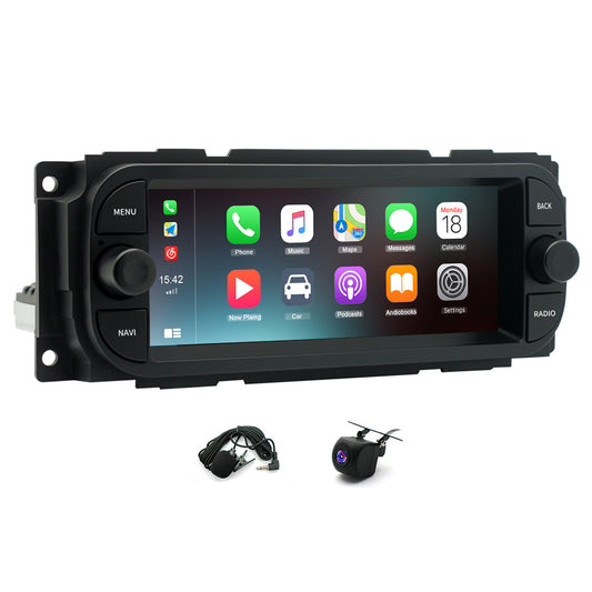 CarPlay Android 13 Car Stereo Radio GPS WiFi BT 2+32GB Compatible for Cherokee Wrangler Chrysler