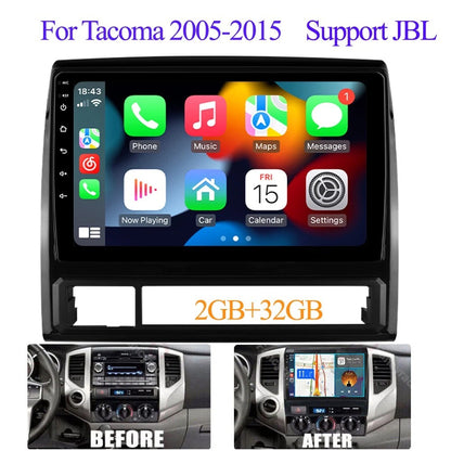Android 13 Car Stereo for 2005–2013 Toyota Tacoma – 9" Touchscreen with Wireless CarPlay, Android Auto, 2+32GB, AHD Backup Camera & Microphone
