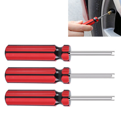 3 Pcs Tire Valve Core Remover Tools, Screwdriver Valve Stem Core Installer & Remover for Car, Truck, and Motorcycle