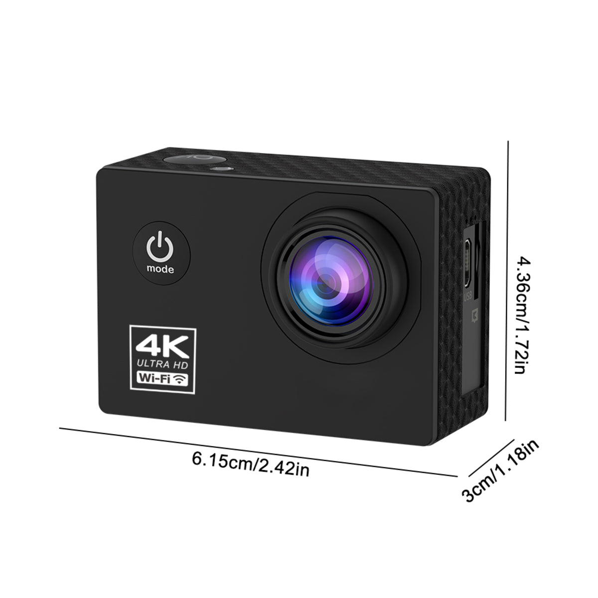 4K Action Camera 1080P/30FPS WiFi 2.0" 170D Underwater Waterproof Helmet Video Recording Camera Sports Cameras Outdoor Mini Cam