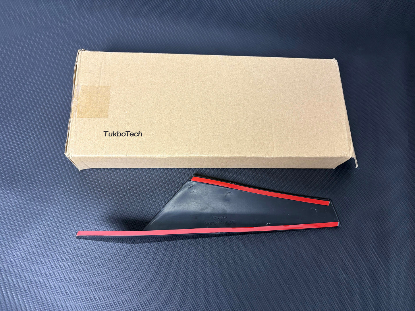 TukboTech 2PCS Car Empennages, Rear Window Side Wing Spoiler for VW Golf MK8 – Glossy Black ABS Exterior Trim