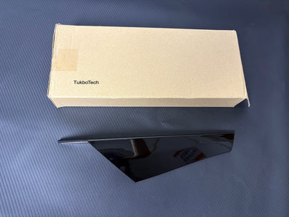 TukboTech 2PCS Car Empennages, Rear Window Side Wing Spoiler for VW Golf MK8 – Glossy Black ABS Exterior Trim