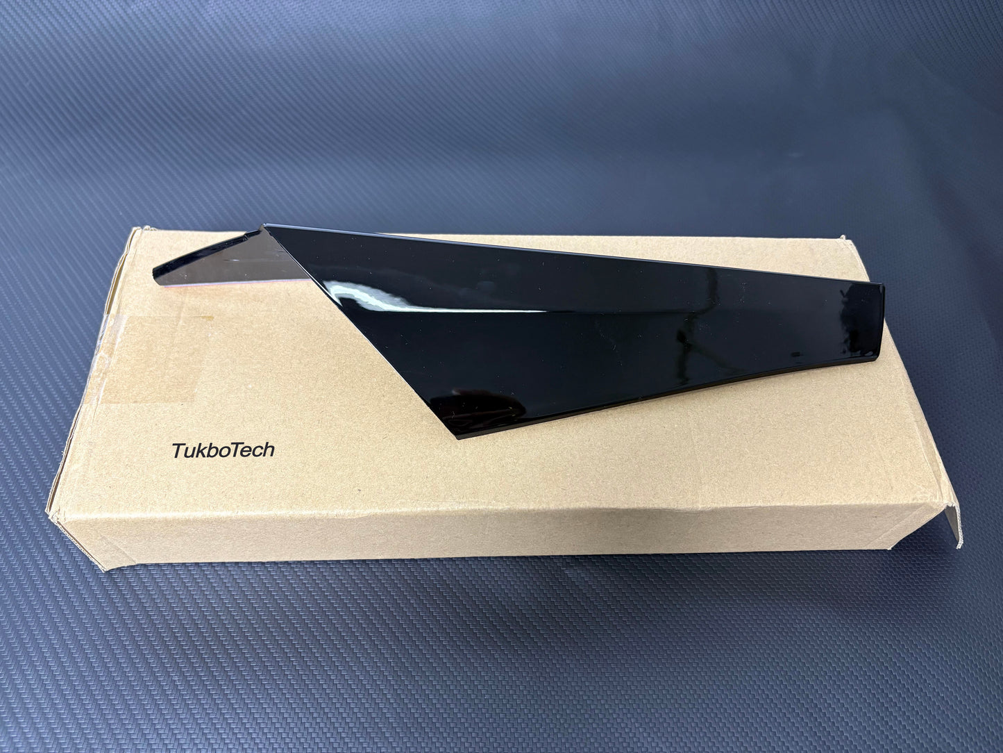 TukboTech 2PCS Car Empennages, Rear Window Side Wing Spoiler for VW Golf MK8 – Glossy Black ABS Exterior Trim