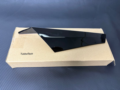 TukboTech 2PCS Car Empennages, Rear Window Side Wing Spoiler for VW Golf MK8 – Glossy Black ABS Exterior Trim