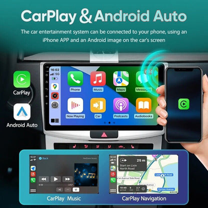 Android 13 Car Stereo for Honda Accord (2008–2013) – 10" Touchscreen, Built-in CarPlay & Android Auto, 2+32GB, Short License Plate Backup Camera