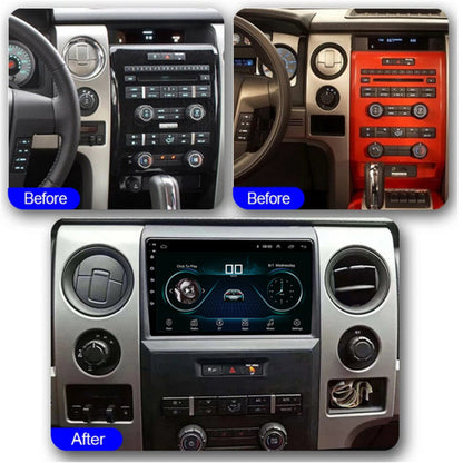 CarPlay & Android Auto Car Stereo for Ford F-150 (2009–2014) – 9" Touchscreen, Android 13, 2+32GB, AHD Backup Camera Compatible