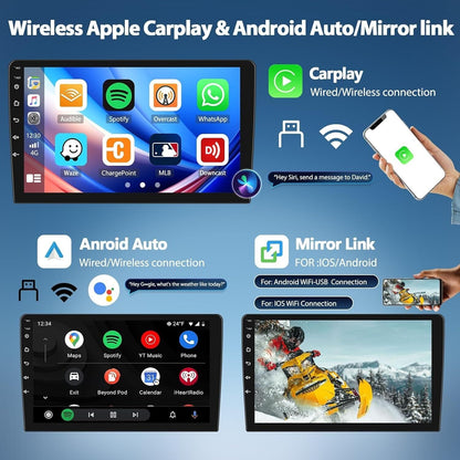 Android 13 Car Stereo for Jeep Wrangler 2007–2017 – 7" Touchscreen with Wireless CarPlay, Android Auto, GPS, Bluetooth, 2+32GB, AHD Backup Camera Also compatible with select Chrysler & Dodge models.