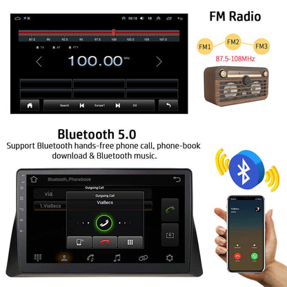 Android 13 Car Stereo for Honda Accord (2008–2013) – 10" Touchscreen, Built-in CarPlay & Android Auto, 2+32GB, Short License Plate Backup Camera