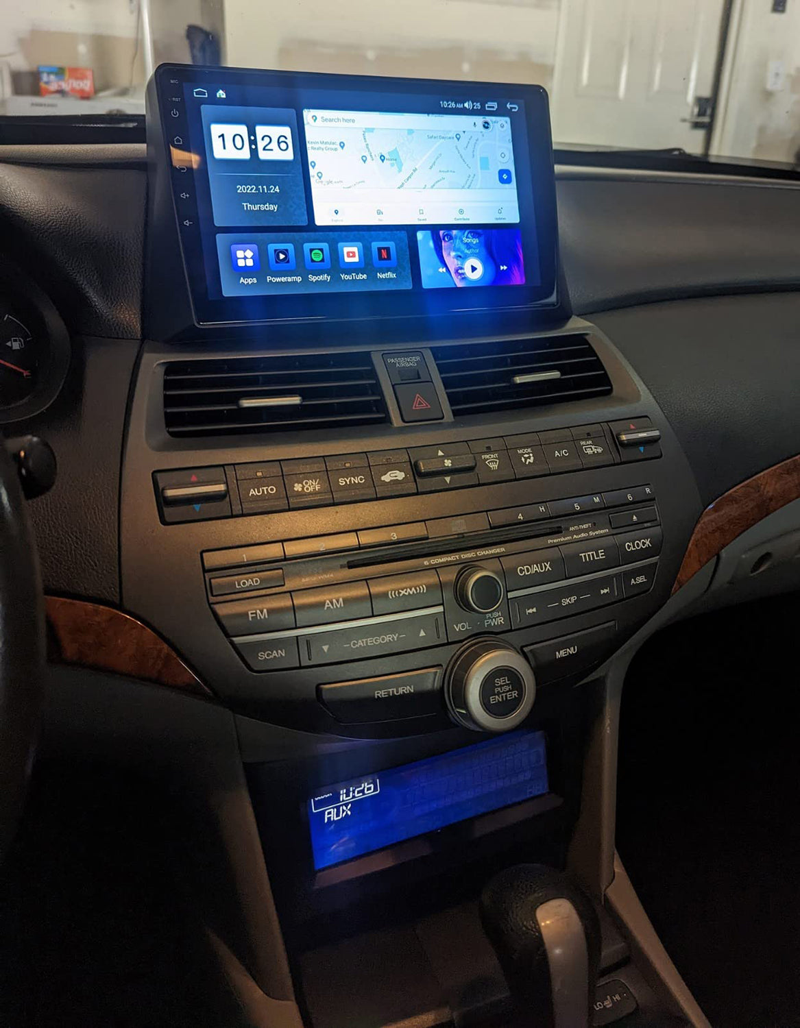 Android 13 Car Stereo for Honda Accord (2008–2013) – 10" Touchscreen, Built-in CarPlay & Android Auto, 2+32GB, Short License Plate Backup Camera