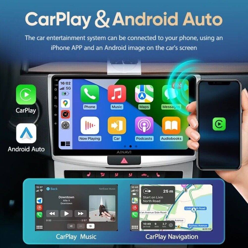 Android 13 Car Stereo for Honda Civic (2006–2011) – 10" Touchscreen, CarPlay & Android Auto, 2+32GB, 12-LED Backup Camera, Left-Hand Drive Compatible