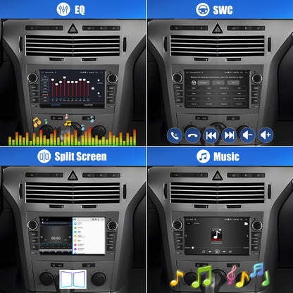 Android 13 Car Stereo for Opel/Vauxhall Astra Corsa (6-Button, Black) – 7" Touchscreen with Built-in Wireless CarPlay & Android Auto, 2+32GB, AHD Backup Camera & Microphone