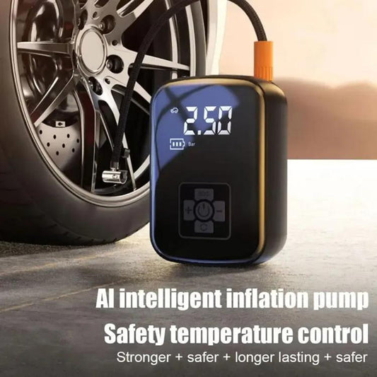 Laueily Air pumps for motorcycles  Mini Portable Air Compressor Tyre Inflator Air Pump with Led Light Tire Inflator for Car Bicycle Motorcycle Tires Ball