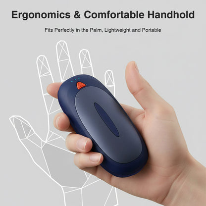 Intelligente KI-Handwärmer im 2er-Pack mit Ladeetui – Taschenwärmer, 3 Heizstufen, schnelles Aufheizen, luxuriöses Geschenk für Winter, Reisen & Outdoor-Aktivitäten, tragbares Weihnachtsgeschenk
