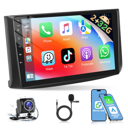 Android 13 Car Stereo for Chevrolet Aveo T250 (2009–2017) – 9" Touchscreen with Wireless CarPlay, Android Auto, 2+32GB, AHD Backup Camera & Microphone