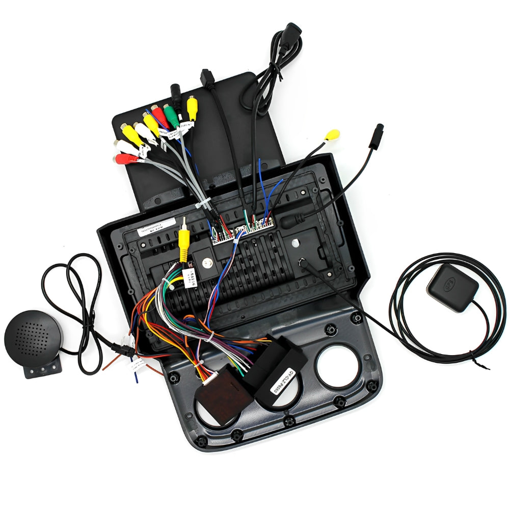 Android 13 Vertical 9.7" Car Stereo for Dodge RAM 2013–2019 – Wireless CarPlay & Android Auto, 2+32GB, AHD 12-LED Backup Camera, Manual AC Controls, Black Frame