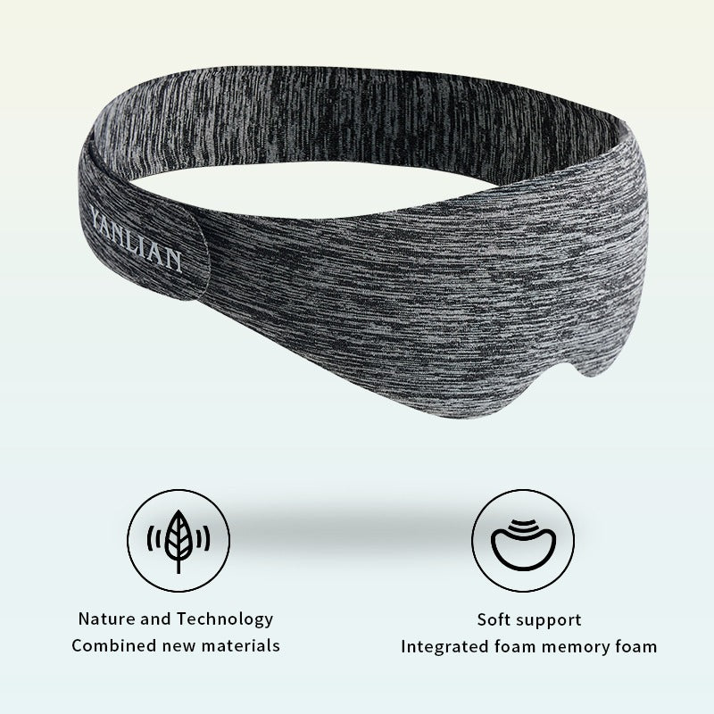 3D Contoured Sleep Mask – Light-Blocking, Breathable Eye Mask for Travel, Outdoor Camping, Home & Office