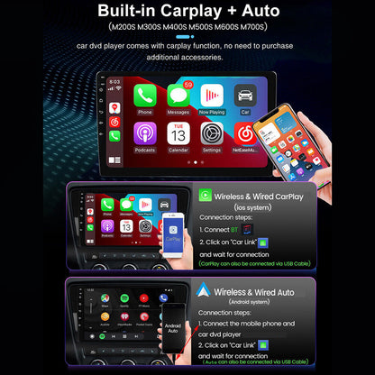 Android 13 Car Stereo for Honda Civic (2006–2011) – 10" Touchscreen, CarPlay & Android Auto, 2+32GB, 12-LED Backup Camera, Left-Hand Drive Compatible
