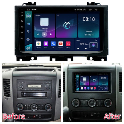 9 Inches Android 13 Car Stereo Radio 2+32G Wifi Compatible for Mercedes Benz Sprinter 2006-2017 with GPS Navi Carplay