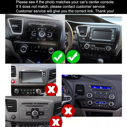 9Inch Car Stereo Radio Car-play GPS Navi Compatible for Civic 2013-2017 Android 13