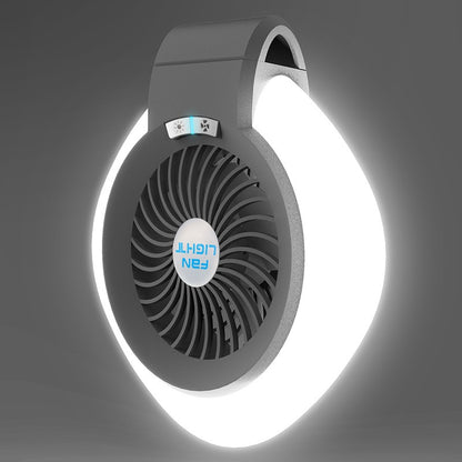 Rechargeable Camping Fan with LED Light – Portable, Lightweight & Long Battery Life for Outdoor Adventures