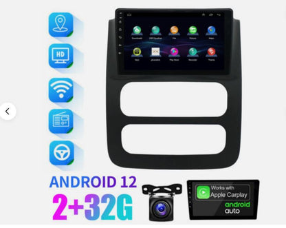 Android 13 Car Stereo Radio 2G RAM & 32G ROM Wireless CarPlay & Android Auto & GPS Navi & Bluetooth & Wi-Fi Compatible for 2003-05 RAM 1500 2500 3500 Truck
