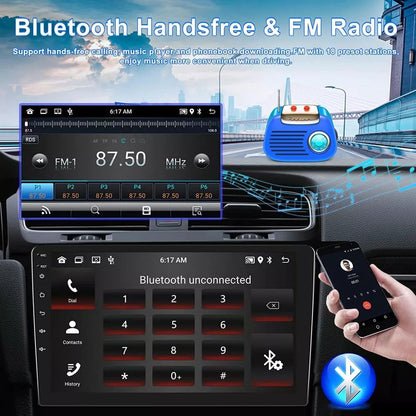 9Inch Car Stereo Radio Car-play GPS Navi Compatible for Civic 2013-2017 Android 13