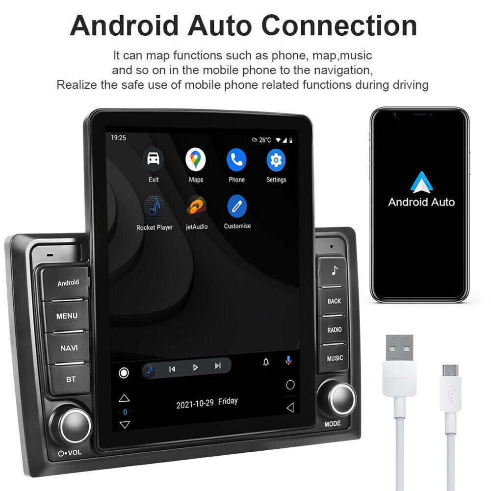 9.7in CarPlay Radio Car Stereo Radio Android 10.0 GPS Wifi 2DIN with Camera