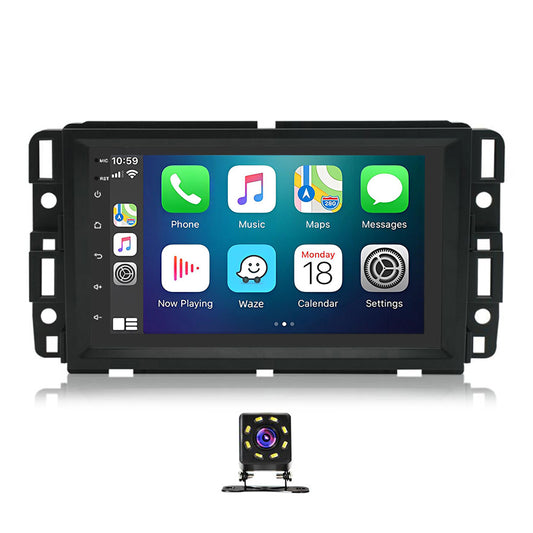 Android 13 Car Stereo for GMC/Chevrolet Silverado 1500 Yukon Sierra Acadia (2009–2012) – 7" Touchscreen, Wireless CarPlay & Android Auto, 2+32GB, 8-LED Backup Camera, GPS, Bluetooth