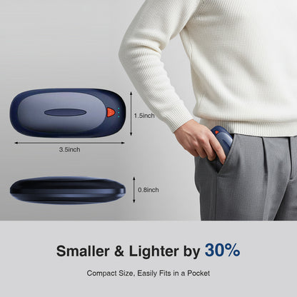 Intelligente KI-Handwärmer im 2er-Pack mit Ladeetui – Taschenwärmer, 3 Heizstufen, schnelles Aufheizen, luxuriöses Geschenk für Winter, Reisen & Outdoor-Aktivitäten, tragbares Weihnachtsgeschenk