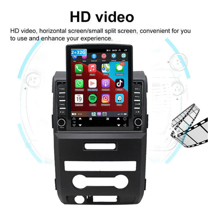 Android 13 Car Stereo for Ford F-150 2009–2014 – 9.7" Touch Screen, Wireless CarPlay & Android Auto, 2+32GB, Wide License Plate Camera