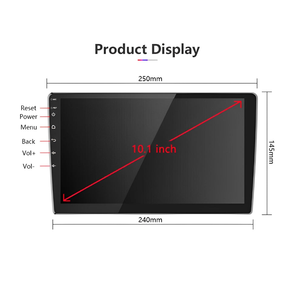 Android 13 Car Stereo for Honda Accord (2008–2013) – 10" Touchscreen, Built-in CarPlay & Android Auto, 2+32GB, Short License Plate Backup Camera