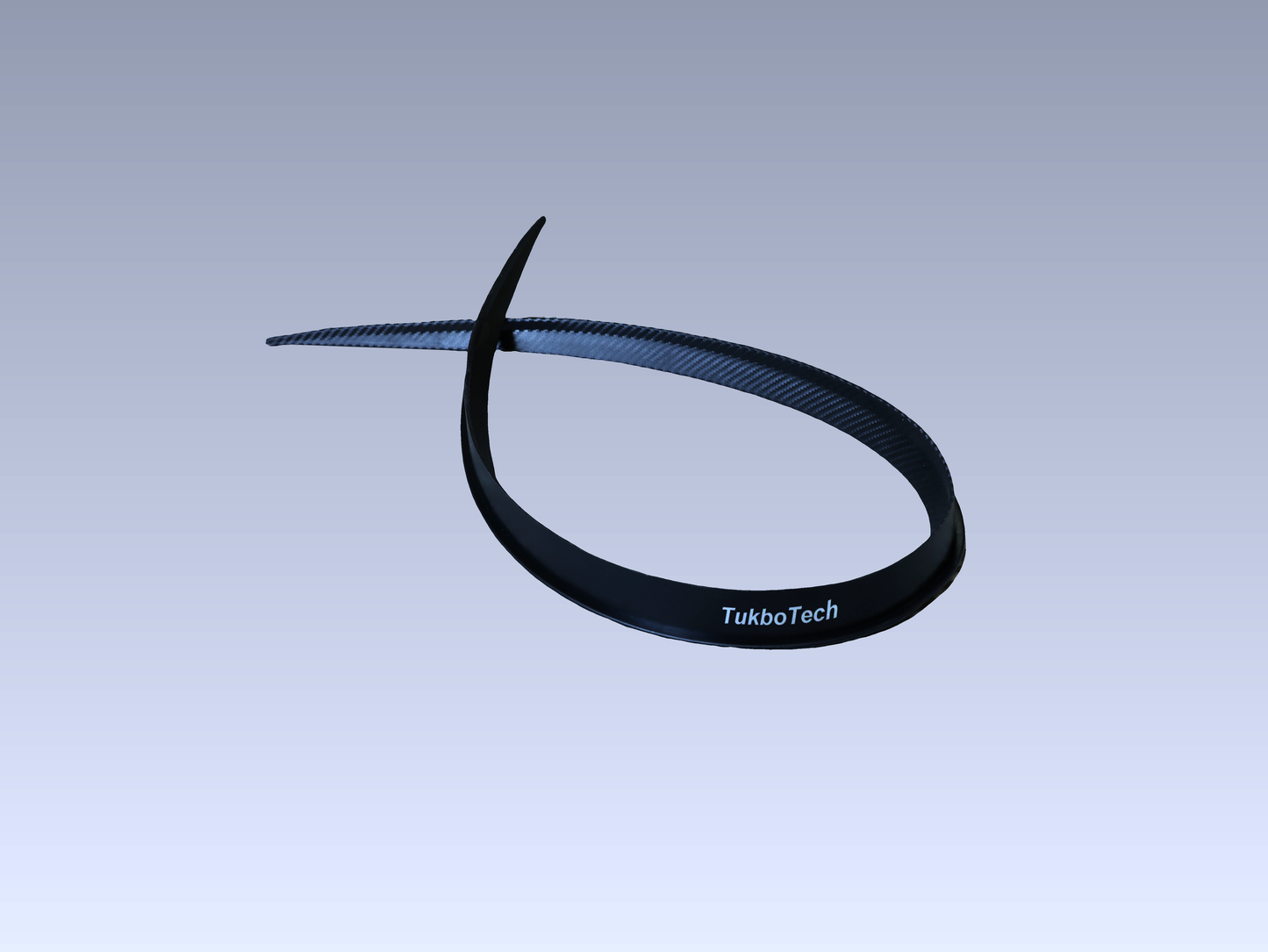 TukboTech Empennages Universal Roof Spoiler – Carbon Fiber Look Tail Trim for DIY Car Styling