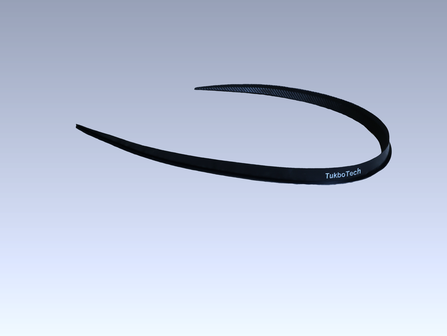 TukboTech Empennages Universal Roof Spoiler – Carbon Fiber Look Tail Trim for DIY Car Styling