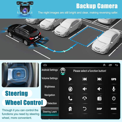 Car Navigation Player for Carplay/Android Auto 9 Inch Automobile Player Android 13 Bluetooth GPS Navigation Car Music Player Compatible for Camry 2007-2011