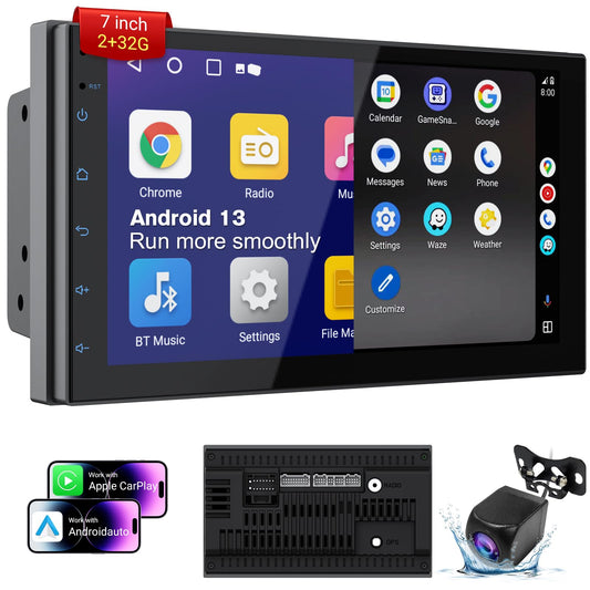 Car Stereo Radio Wifi Car-play Compatible for Qashqai 2007-2011 Android 13