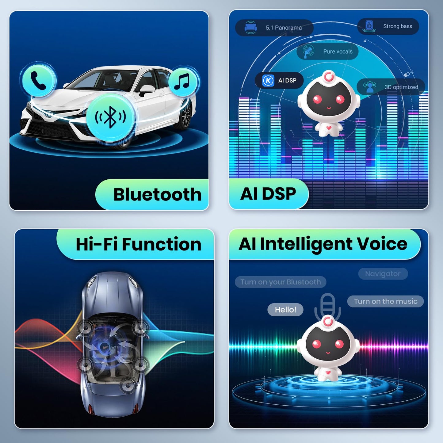 10.1" Android 13 Car Stereo for Chevy Express Van 2008–2011 – Wireless CarPlay, Android Auto, GPS Navigation, AHD Camera, 2+32GB